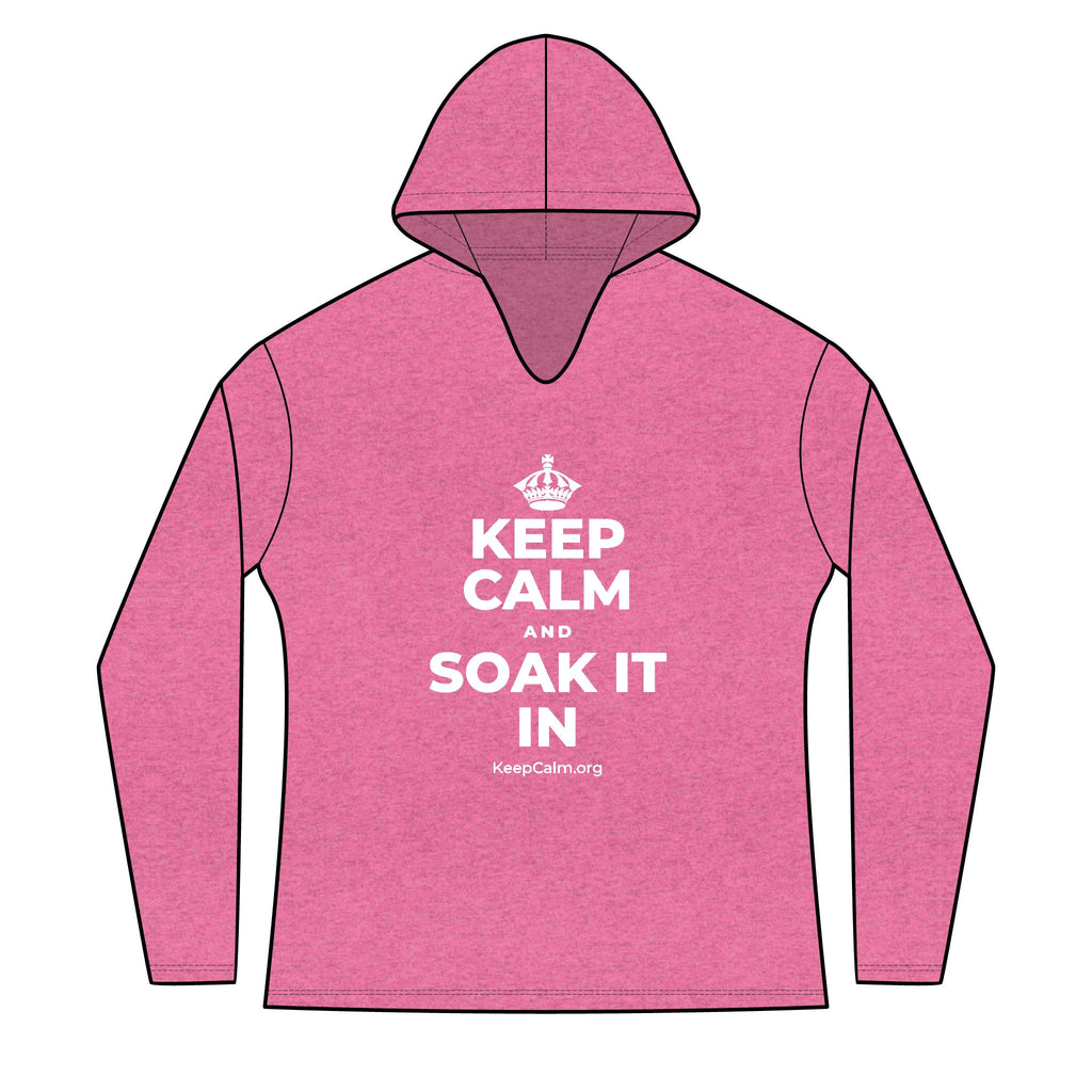 KEEP CALM AND SOAK IT IN Women's Long Sleeve Hoodie