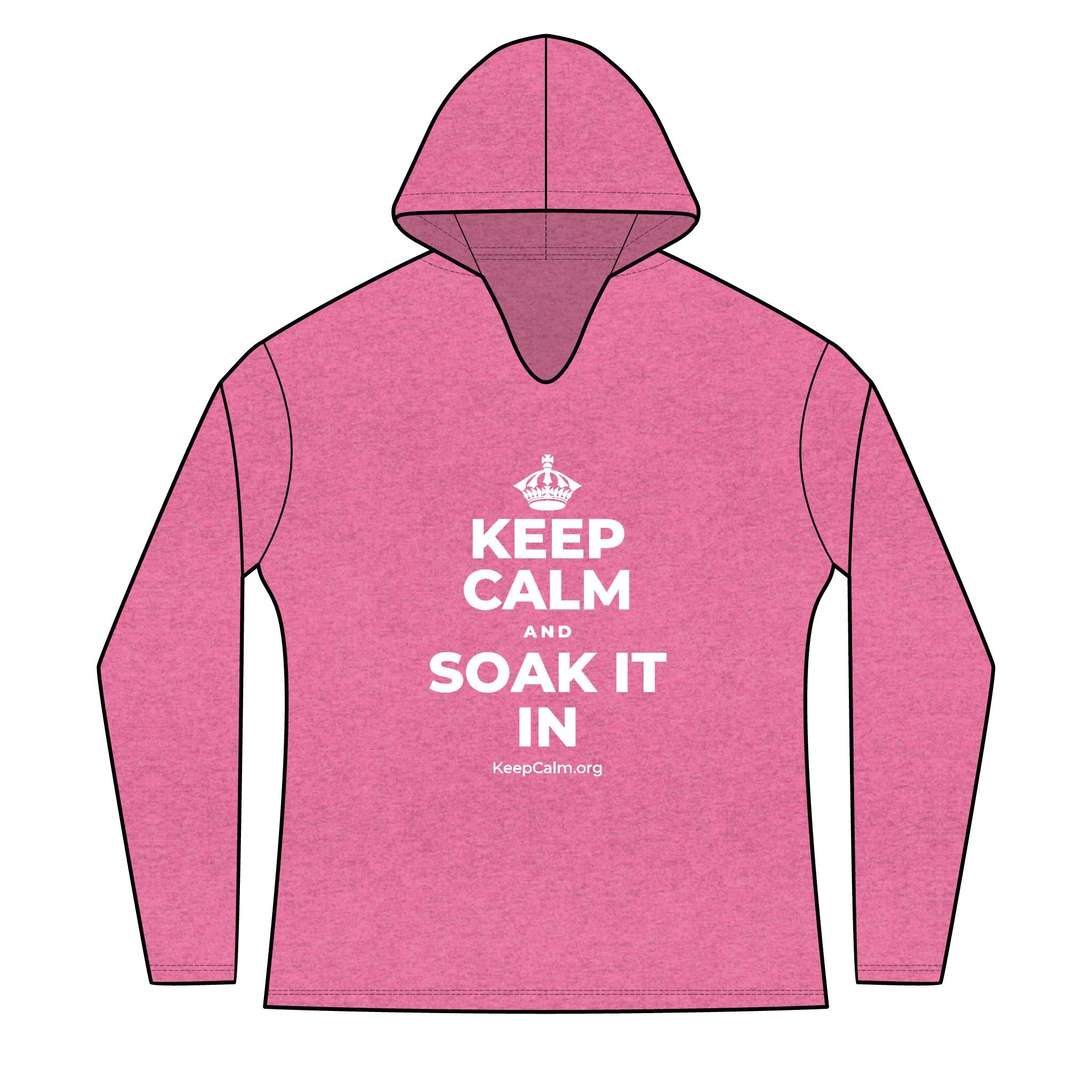 KEEP CALM AND SOAK IT IN Women's Long Sleeve Hoodie