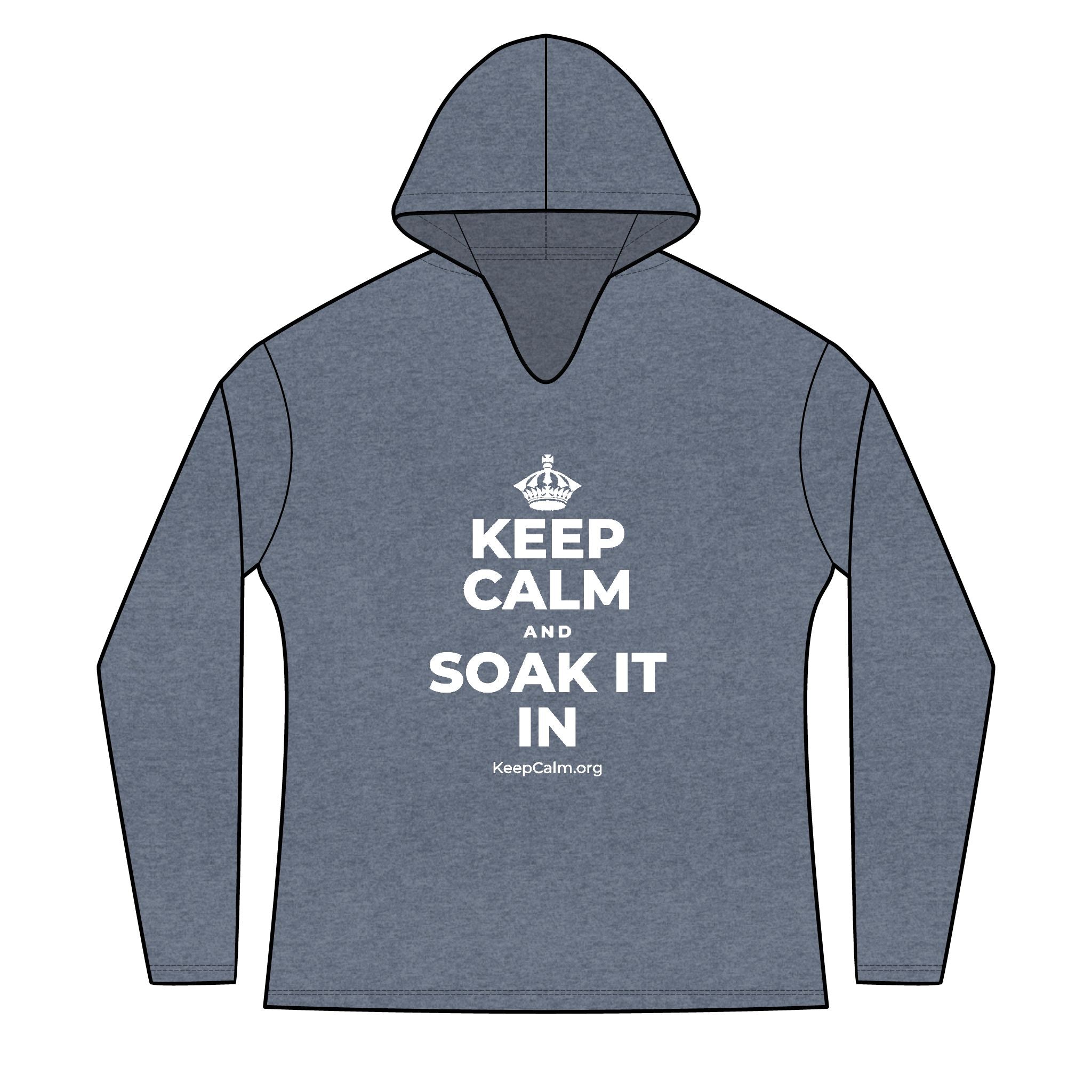 KEEP CALM AND SOAK IT IN Women's Long Sleeve Hoodie