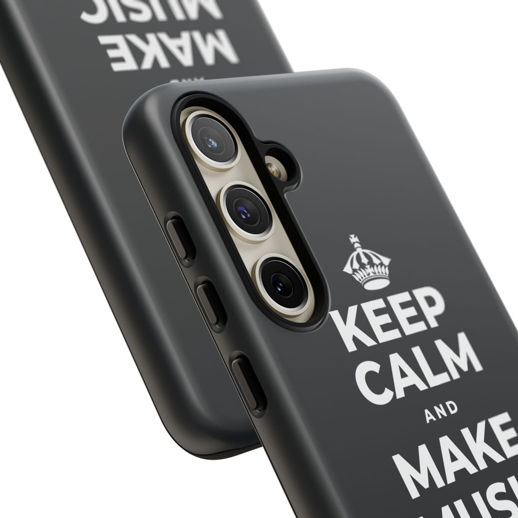 KEEP CALM AND MAKE MUSIC THAT HEALS Phone Case (Dark)