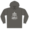 KEEP CALM AND TAKE IT SOFTLY Organic Hoodie Tee