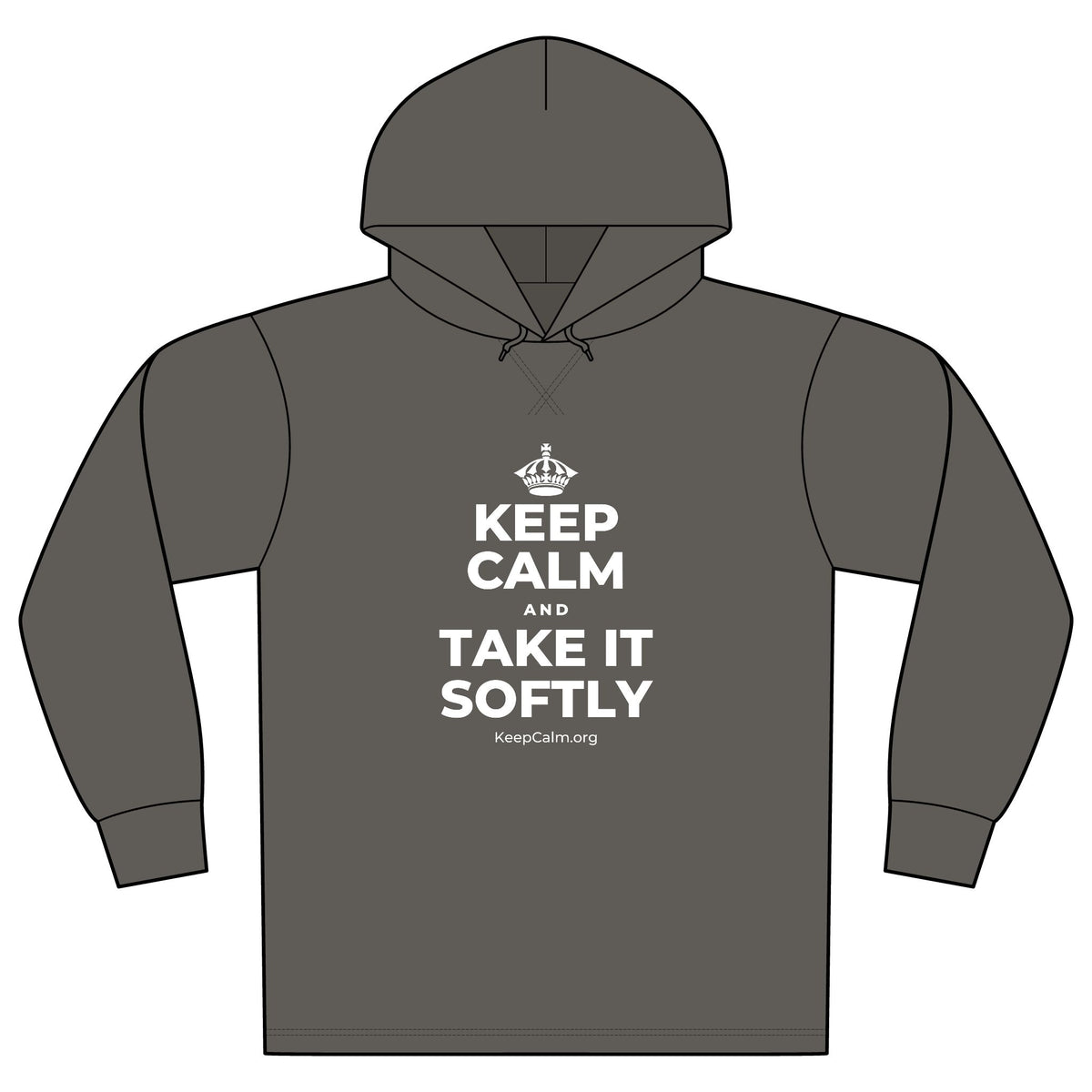 KEEP CALM AND TAKE IT SOFTLY Organic Hoodie Tee