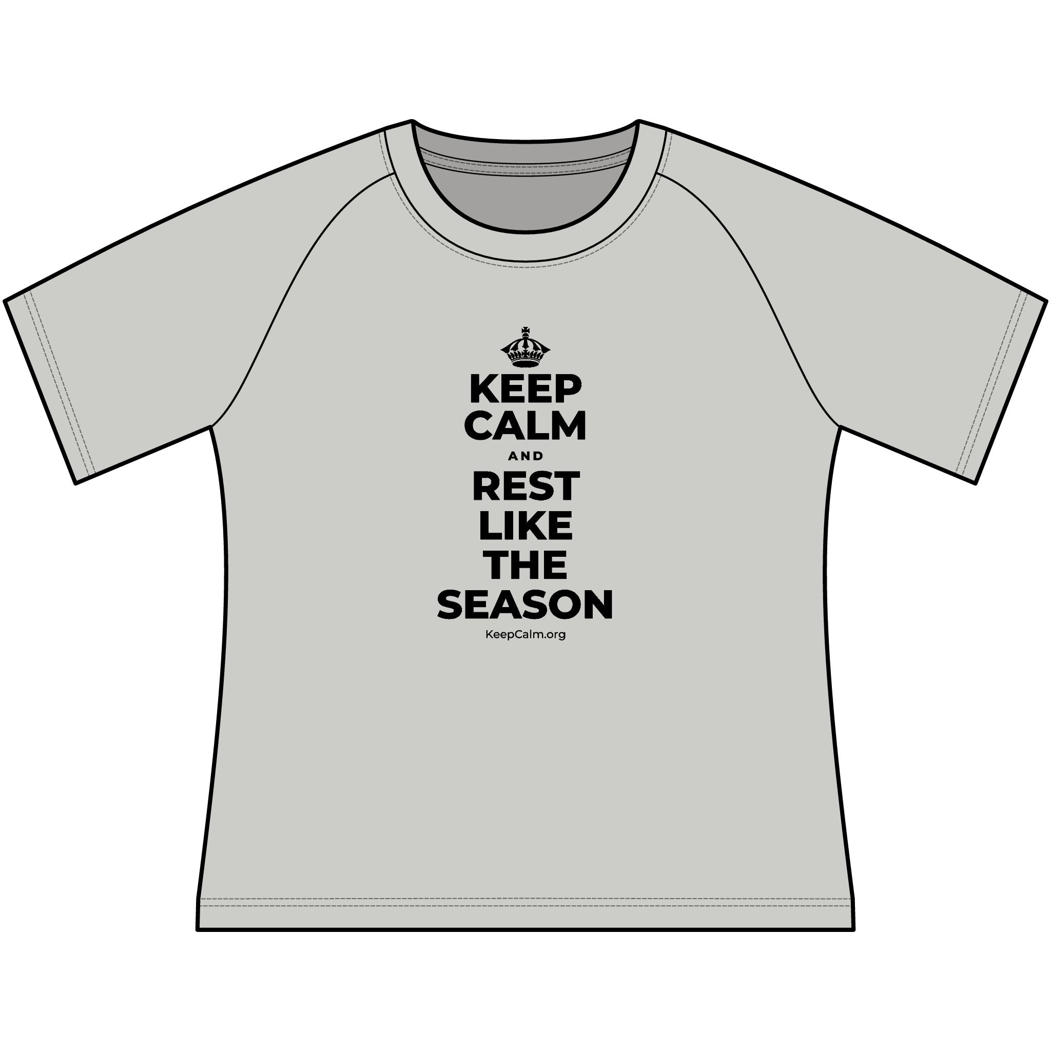 KEEP CALM AND REST LIKE THE SEASON Women's Raglan Tee