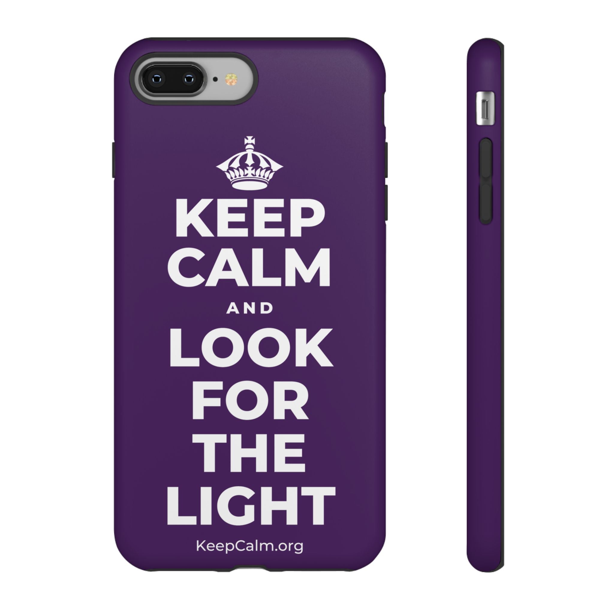 KEEP CALM AND LOOK FOR THE LIGHT Phone Case