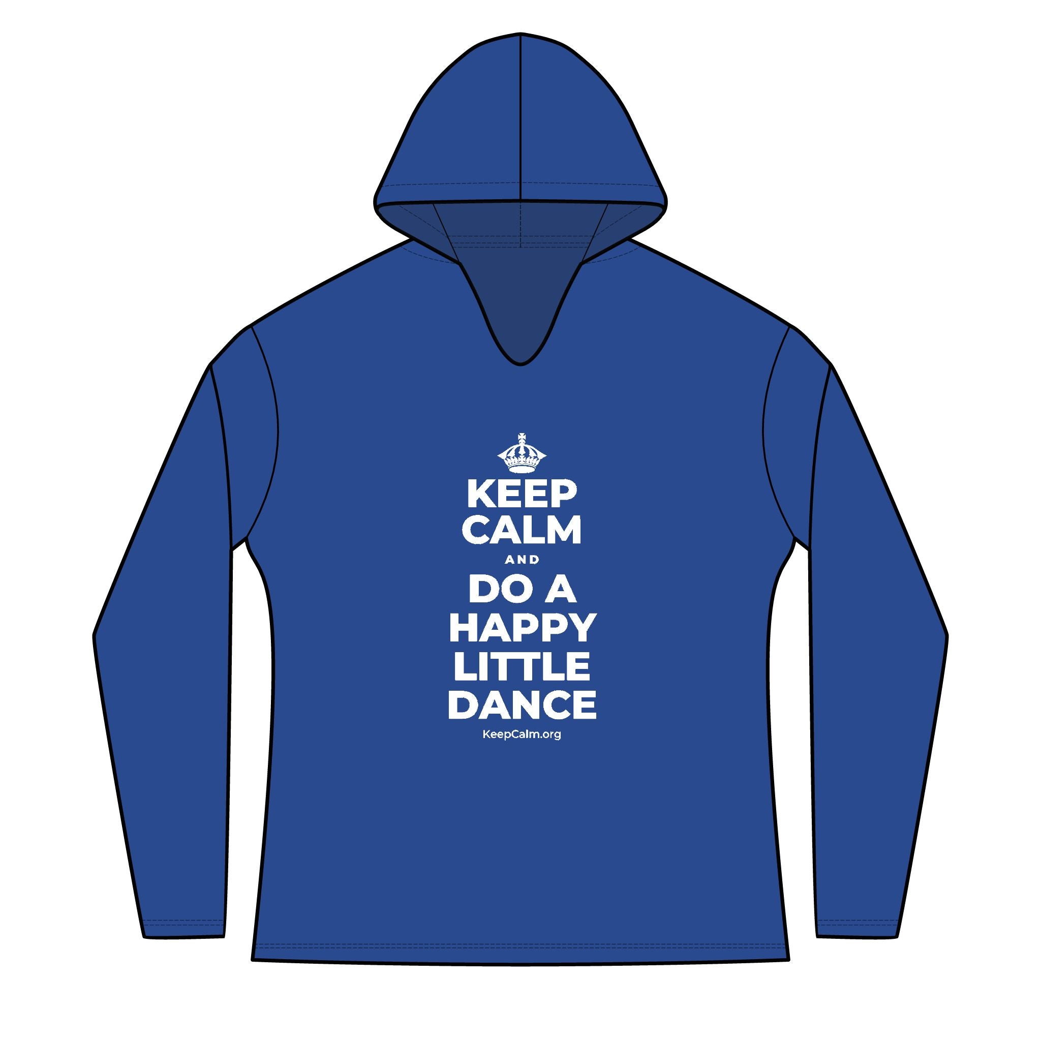 KEEP CALM AND DO A HAPPY LITTLE DANCE Women's Long Sleeve Hoodie
