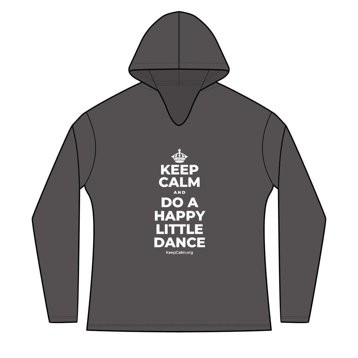 KEEP CALM AND DO A HAPPY LITTLE DANCE Women's Long Sleeve Hoodie