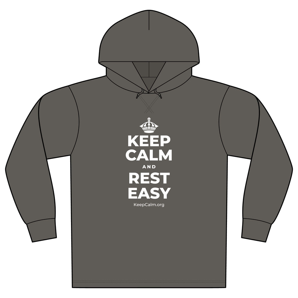 KEEP CALM AND REST EASY Organic Hoodie Tee