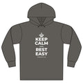 KEEP CALM AND REST EASY Organic Hoodie Tee