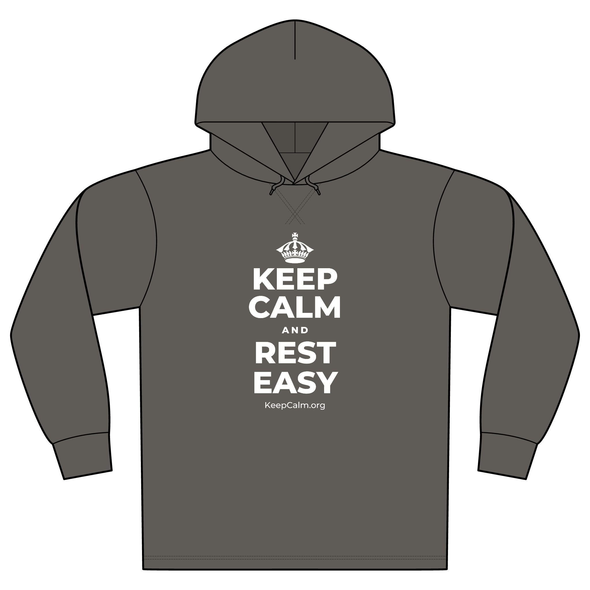 KEEP CALM AND REST EASY Organic Hoodie Tee