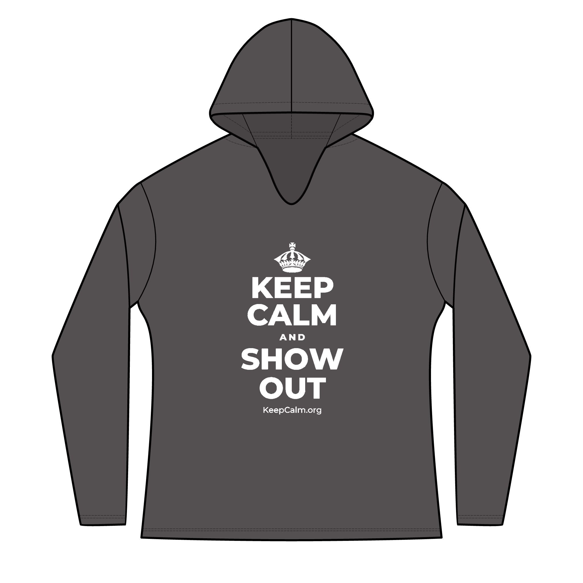 KEEP CALM AND SHOW OUT Women's Long Sleeve Hoodie