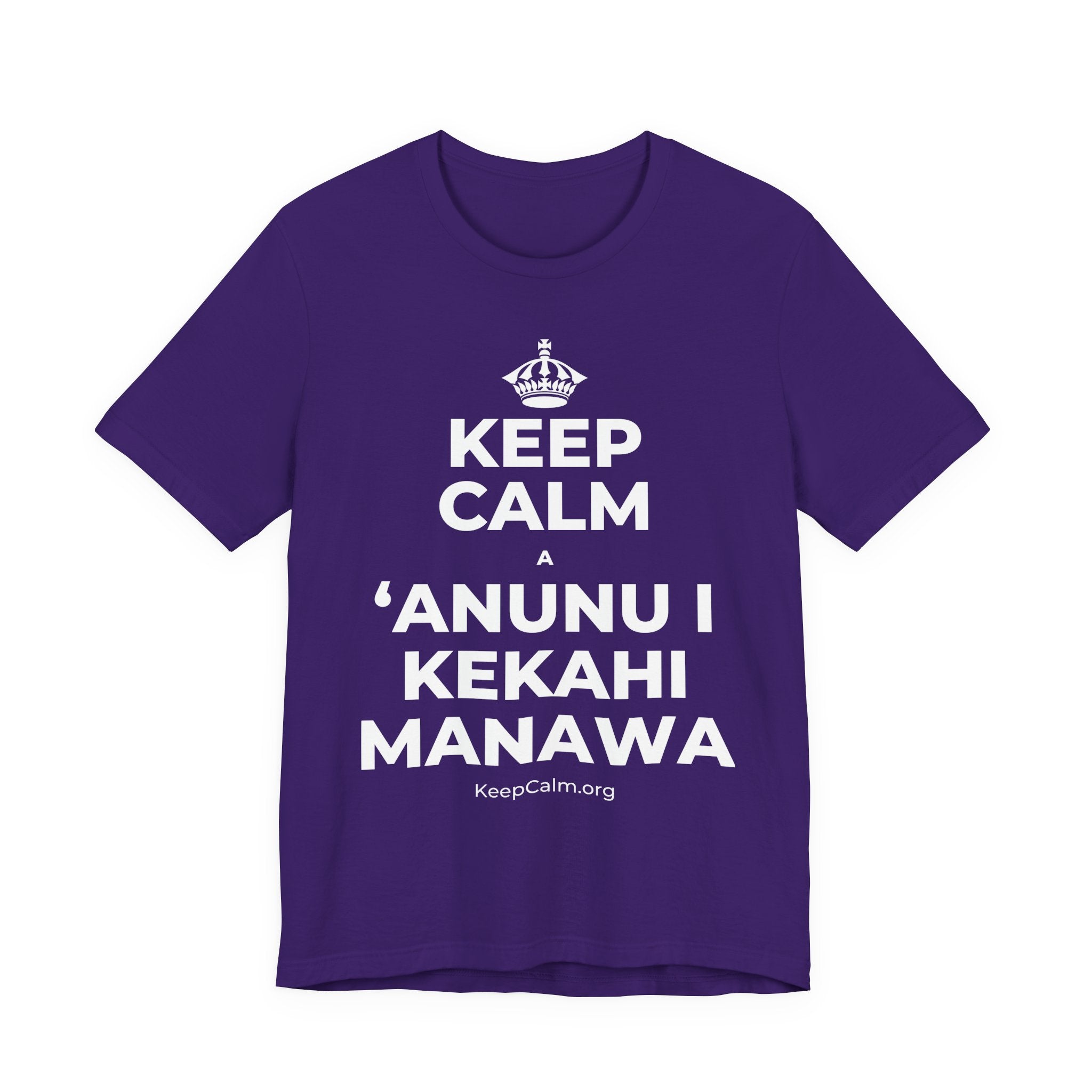 KEEP CALM A ʻANUNU I KEKAHI MANAWA T-Shirt (Soft Cream–Heather Mauve)