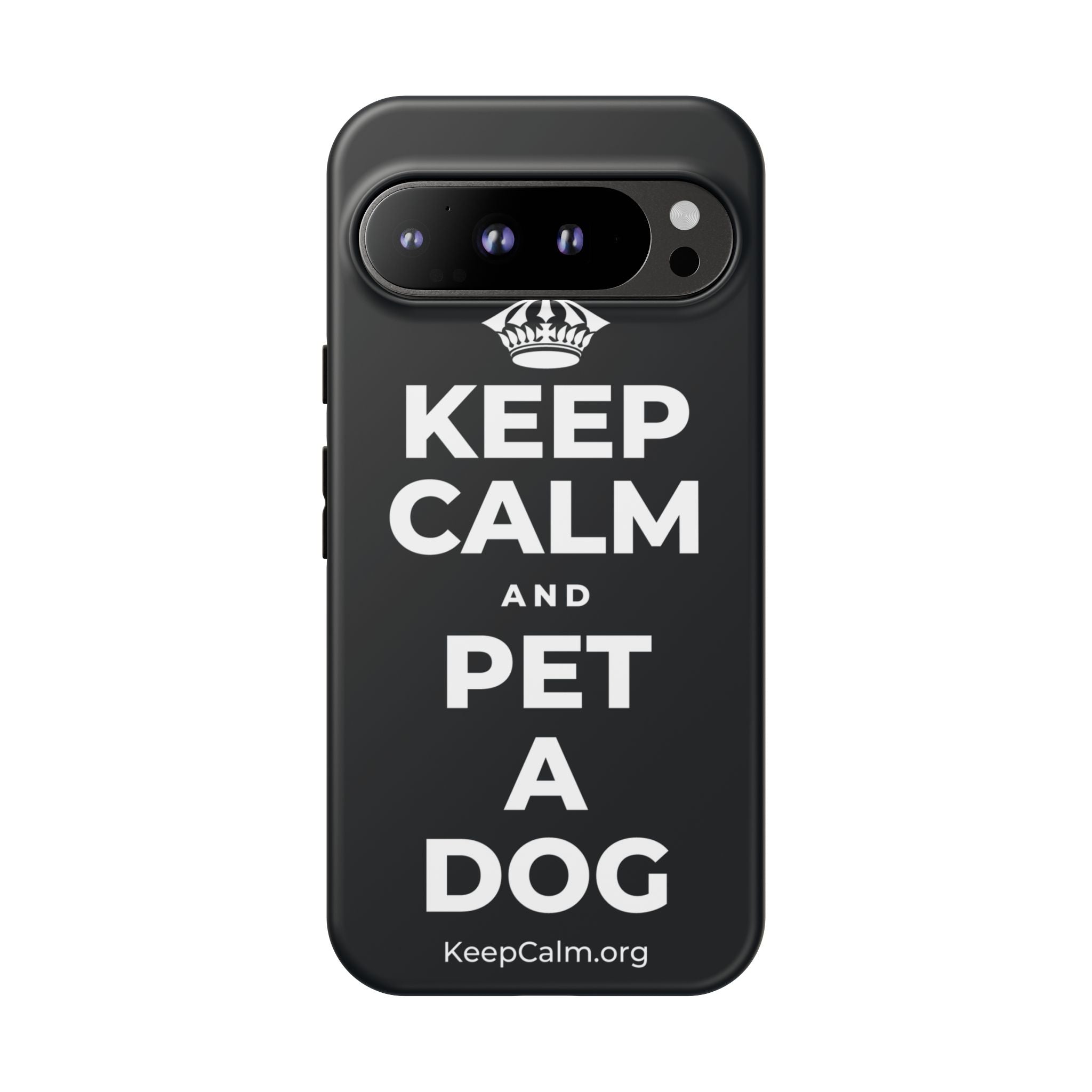 KEEP CALM AND PET A DOG Phone Case (Dark)