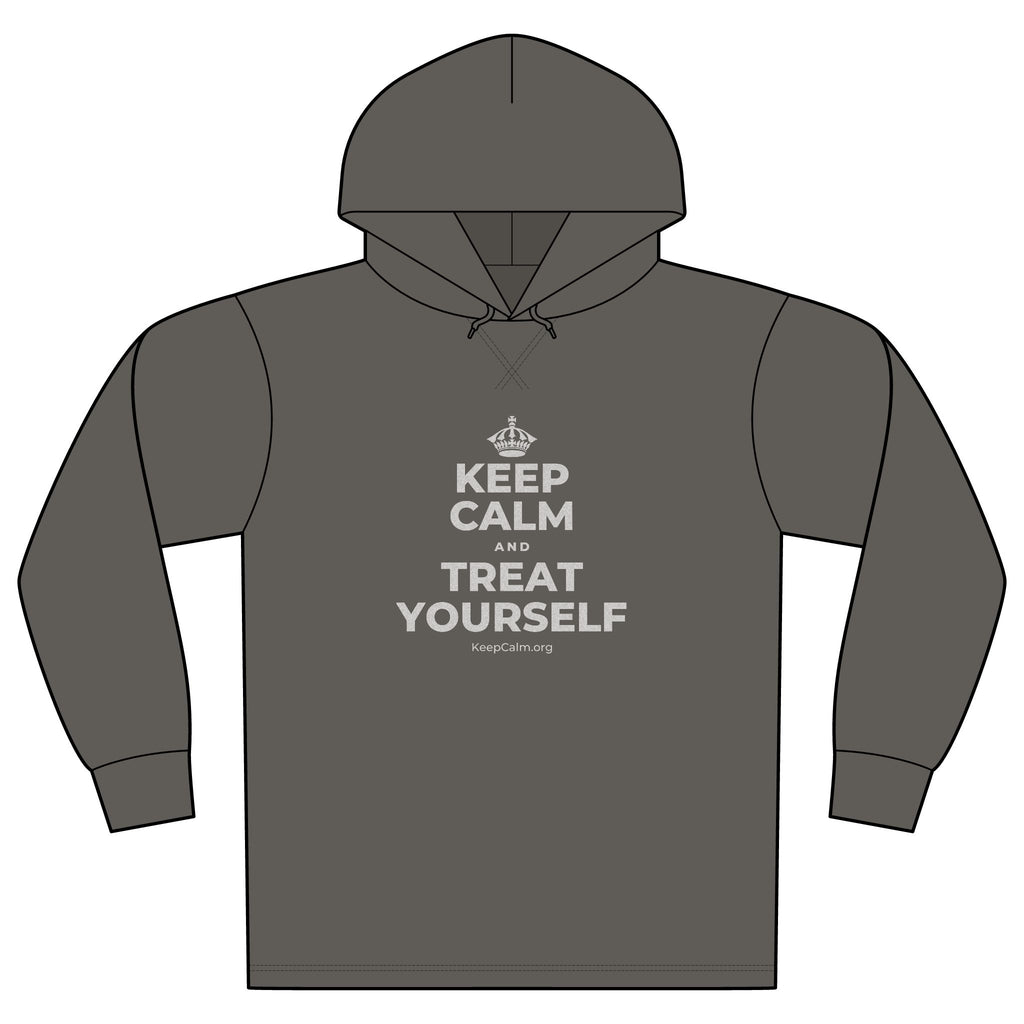 KEEP CALM AND TREAT YOURSELF Organic Hoodie Tee