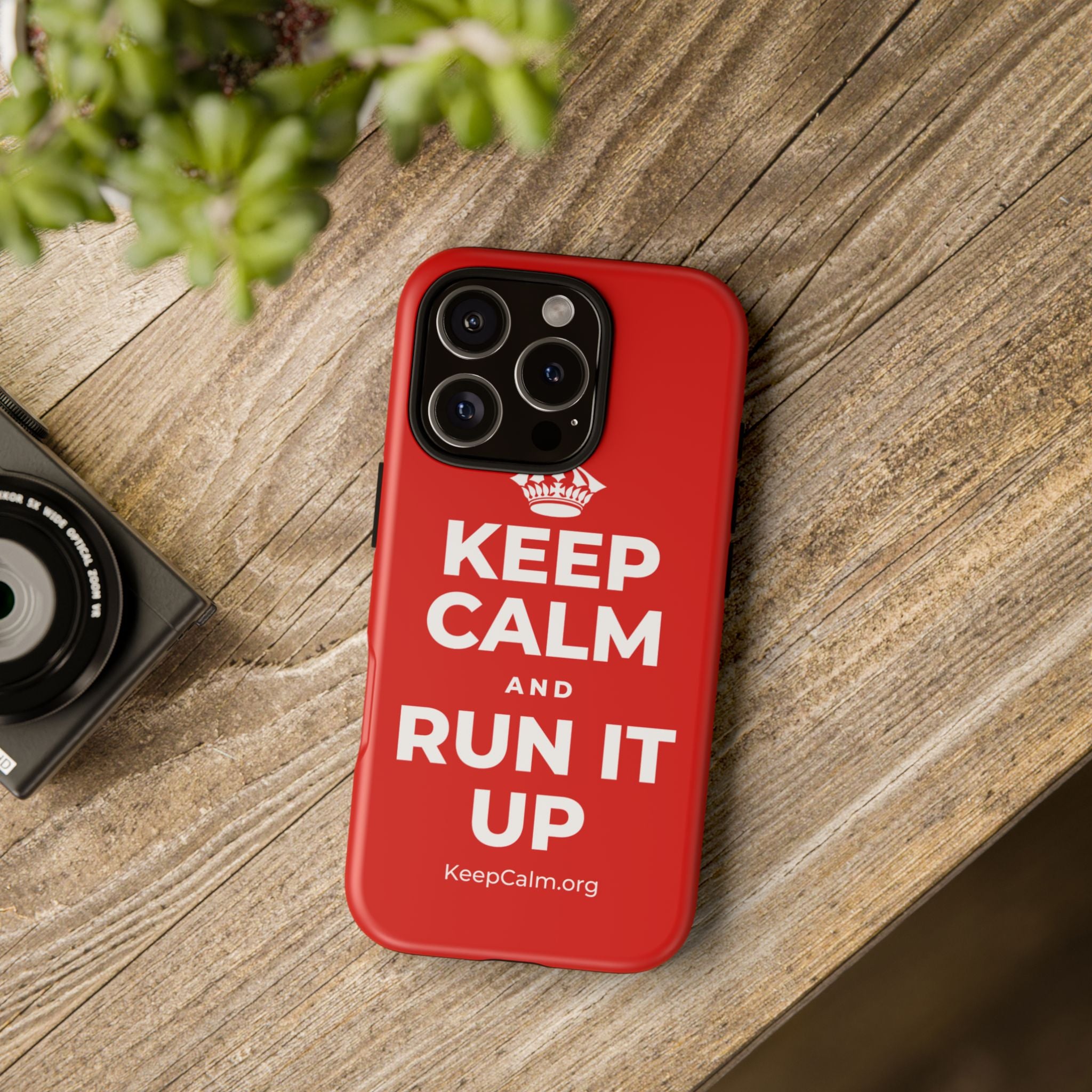 KEEP CALM AND RUN IT UP Phone Case
