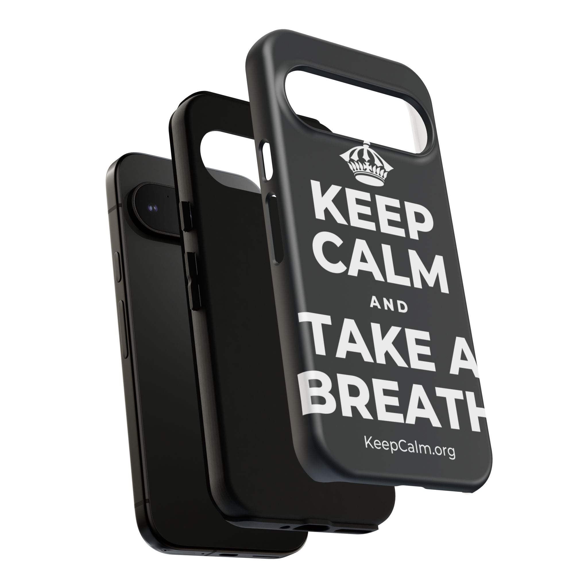KEEP CALM AND TAKE A BREATH Phone Case (Dark)