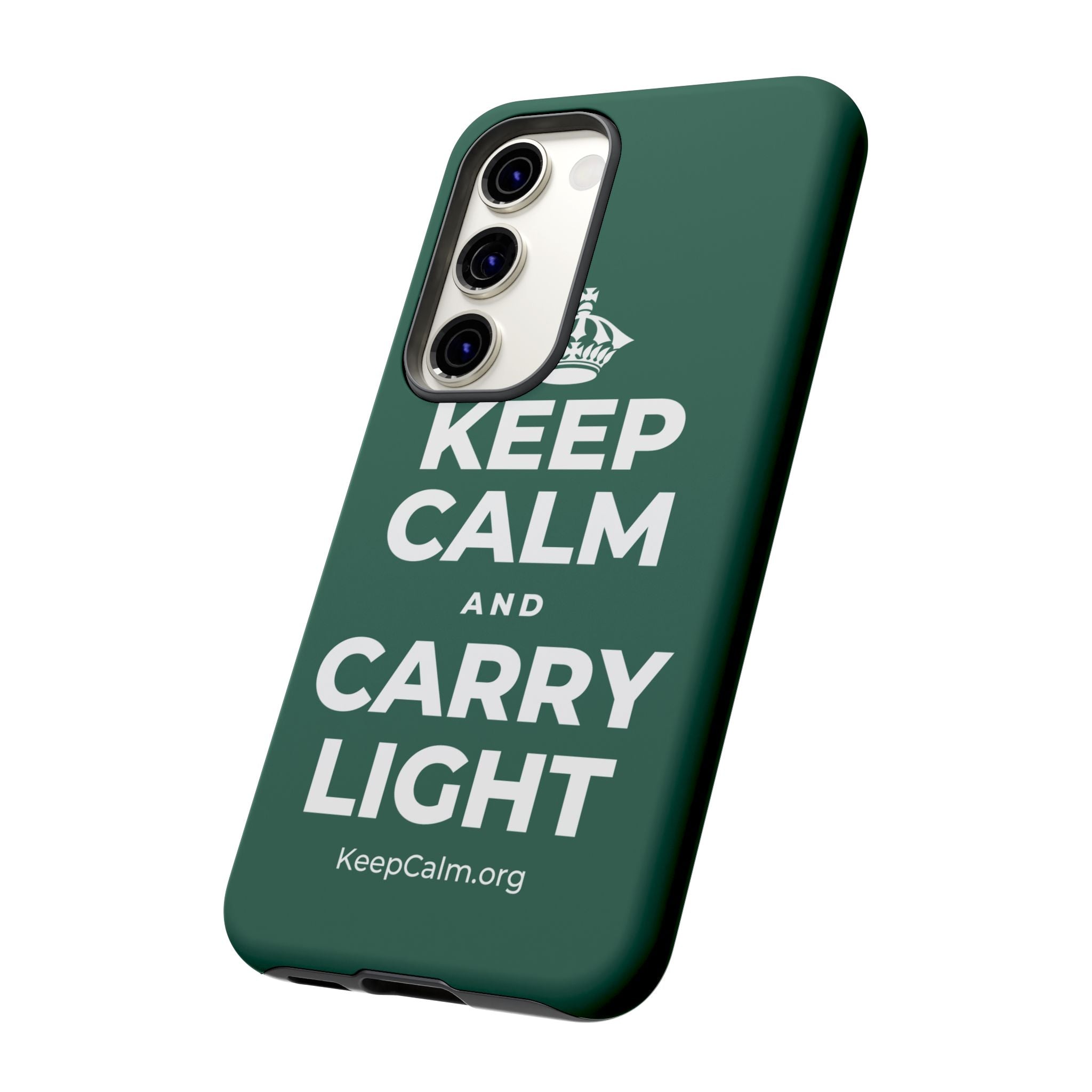 KEEP CALM AND CARRY LIGHT Phone Case