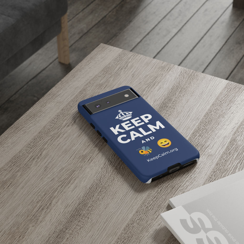KEEP CALM AND 🐝 😄 Phone Case