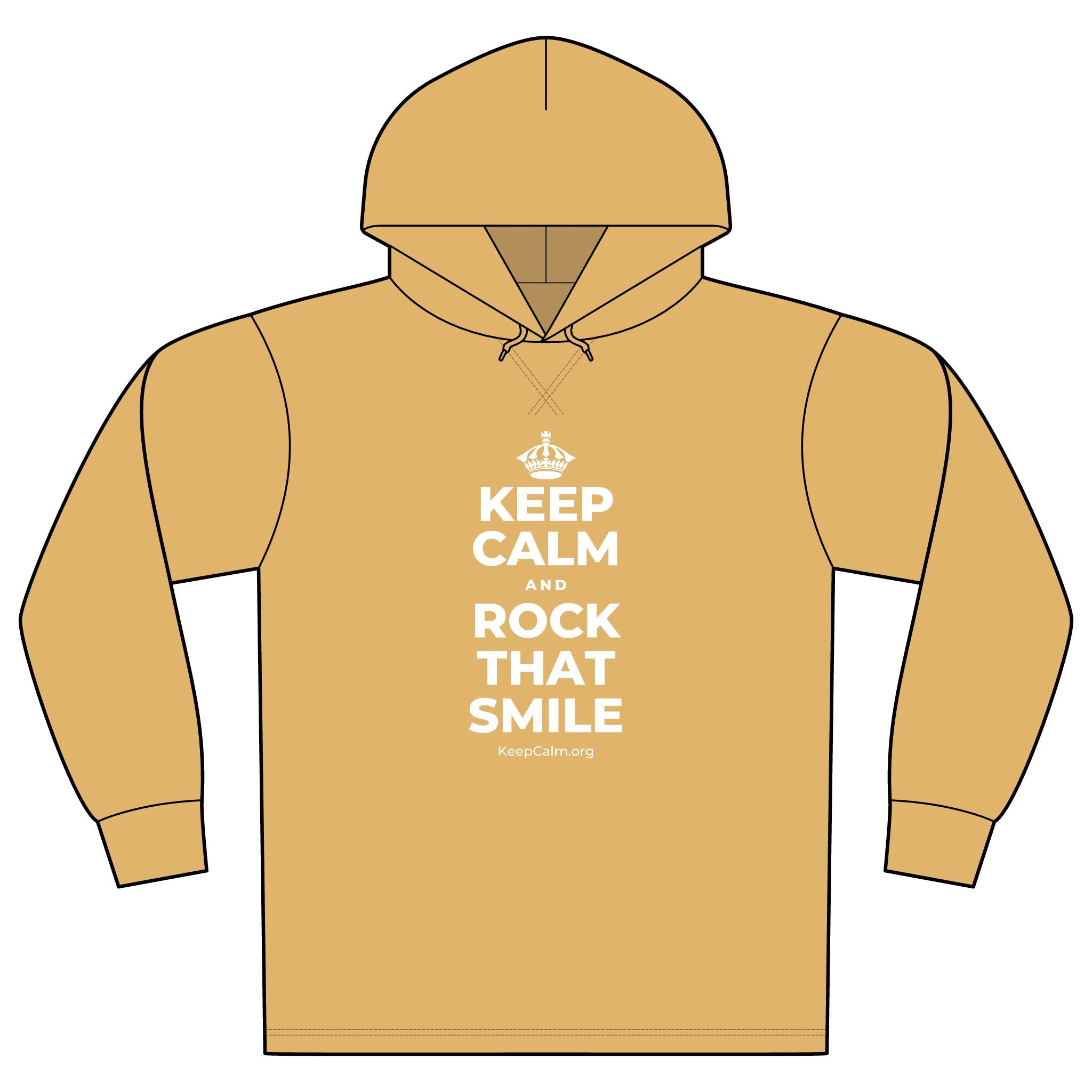 KEEP CALM AND ROCK THAT SMILE Organic Hoodie Tee