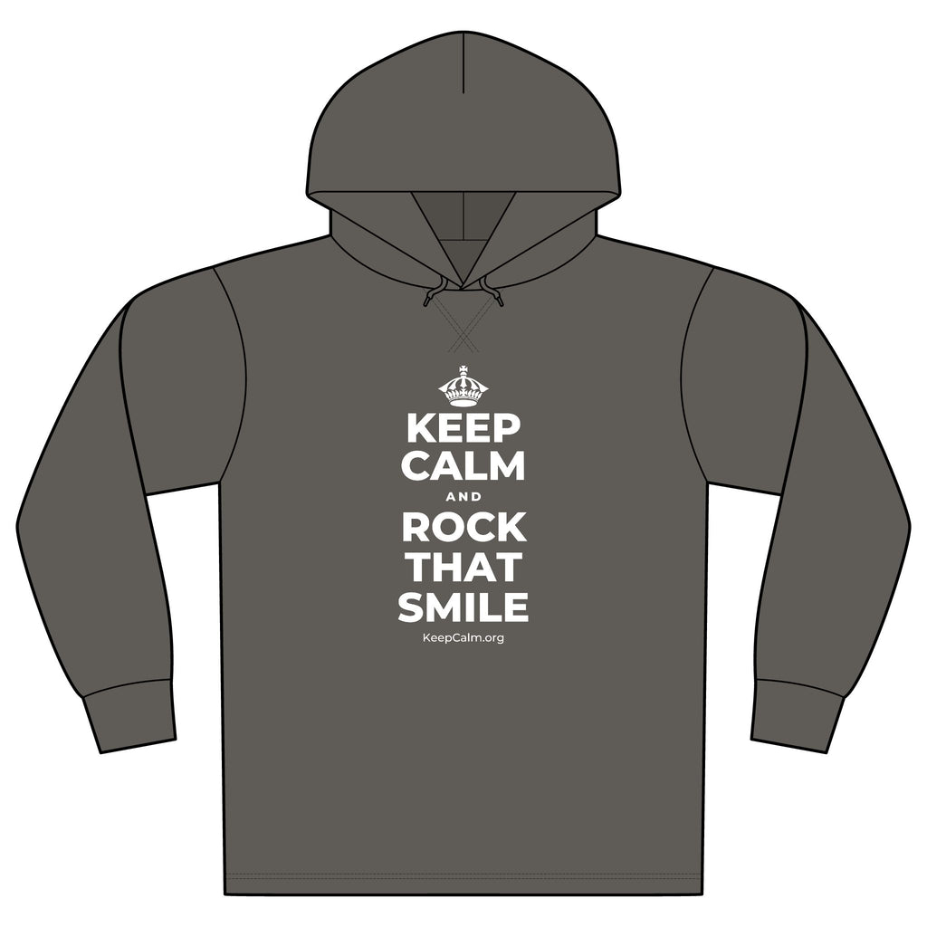 KEEP CALM AND ROCK THAT SMILE Organic Hoodie Tee