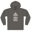KEEP CALM AND ROCK THAT SMILE Organic Hoodie Tee