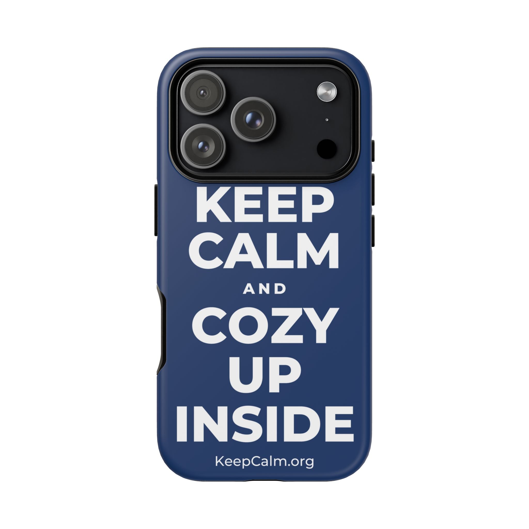 KEEP CALM AND COZY UP INSIDE Phone Case