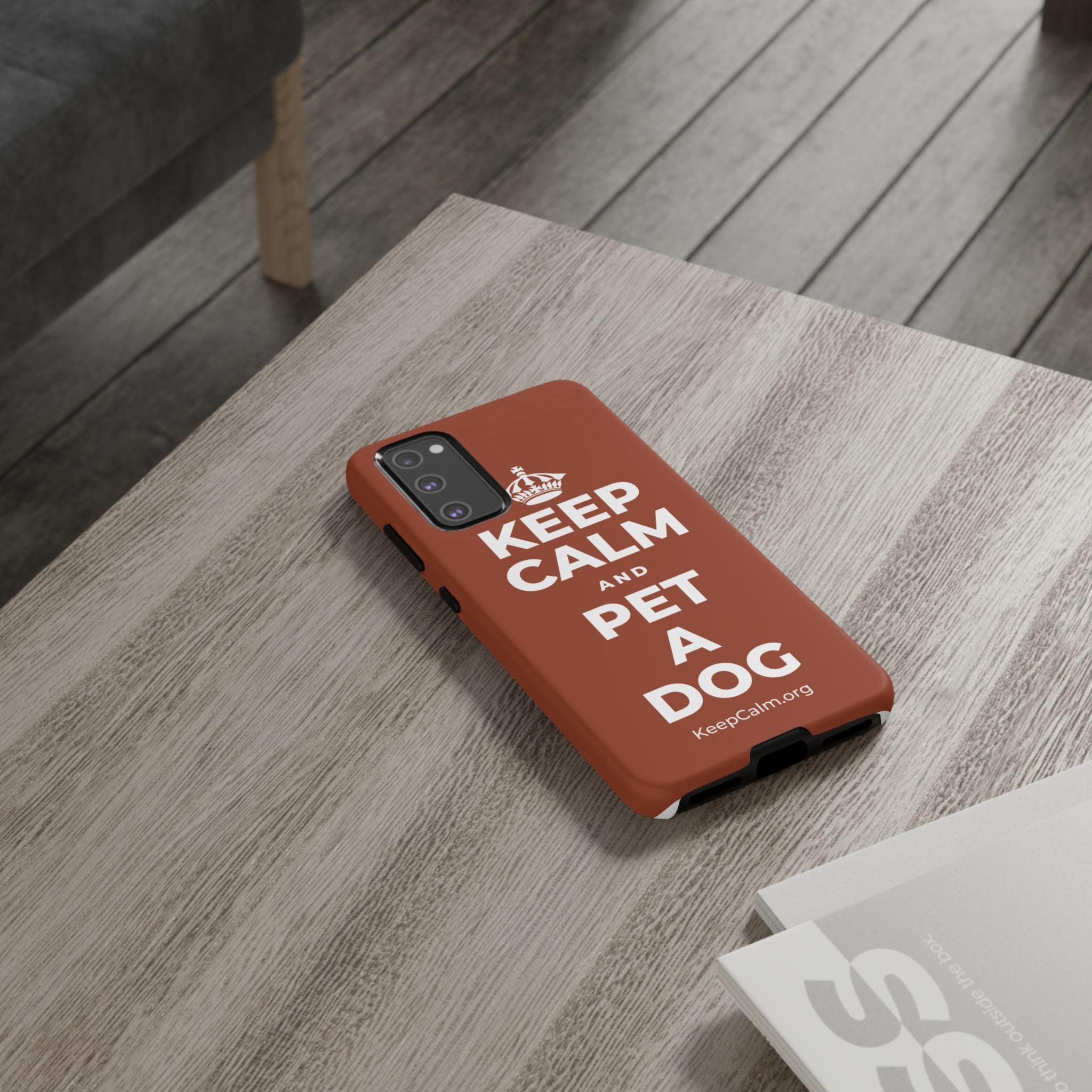 KEEP CALM AND PET A DOG Phone Case