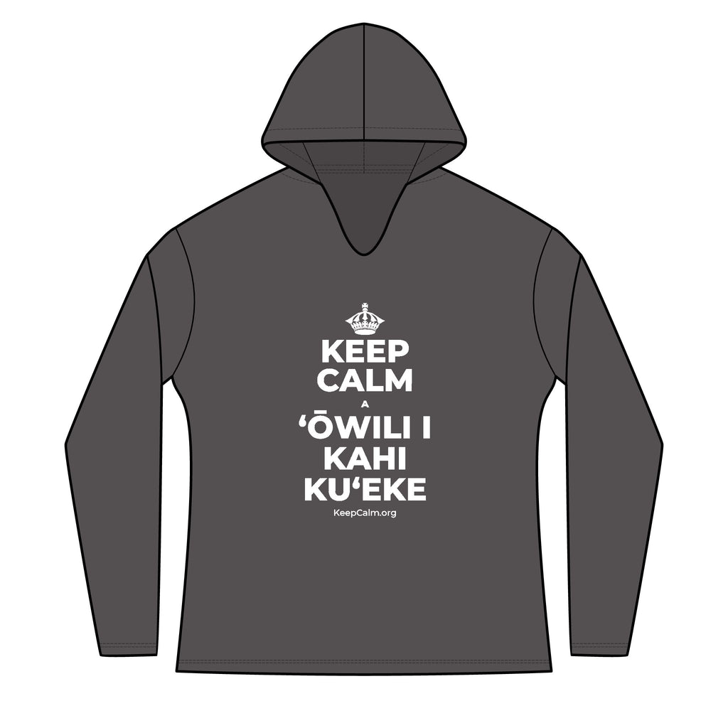 KEEP CALM A ʻŌWILI I KAHI KUʻEKE Women's Long Sleeve Hoodie