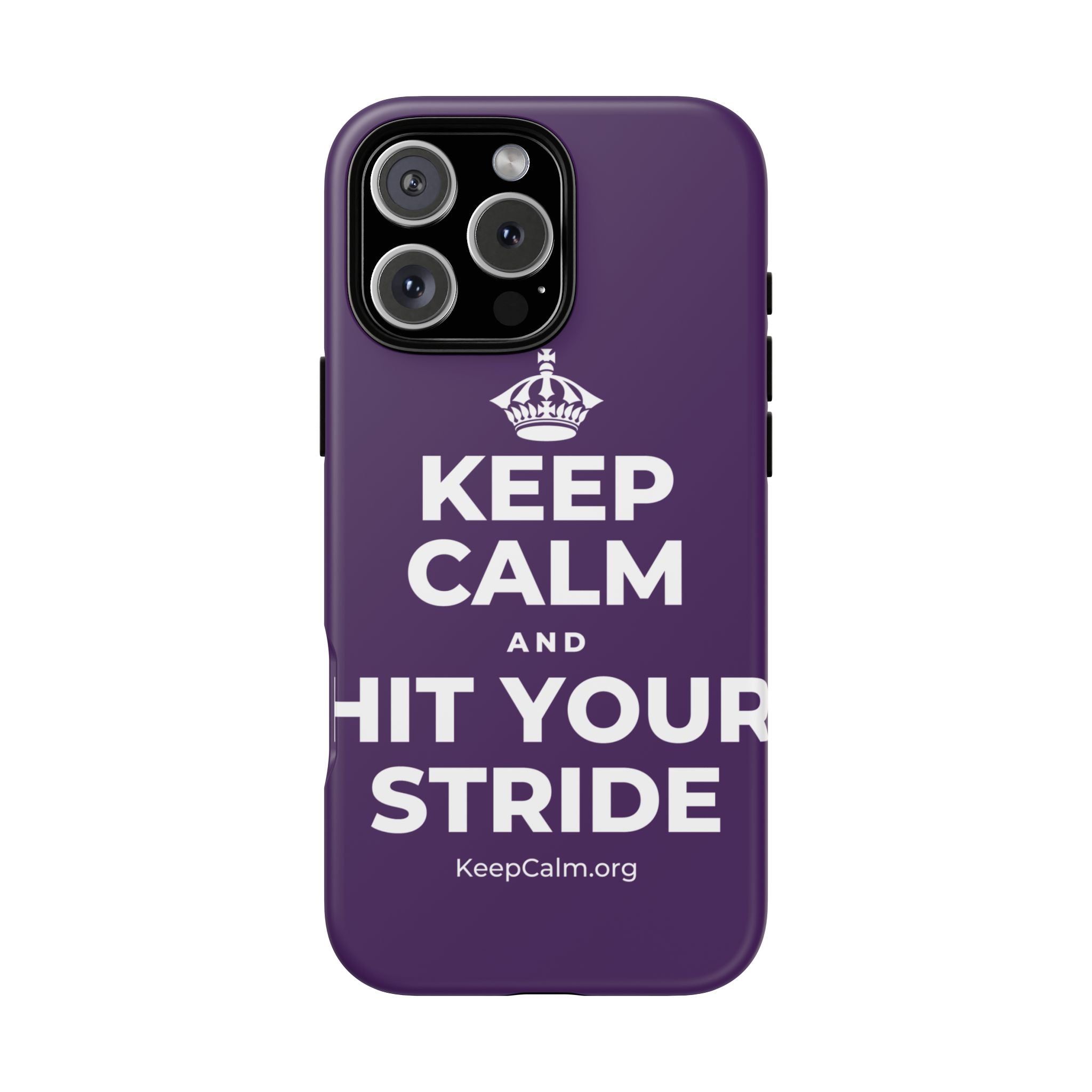 KEEP CALM AND HIT YOUR STRIDE Phone Case