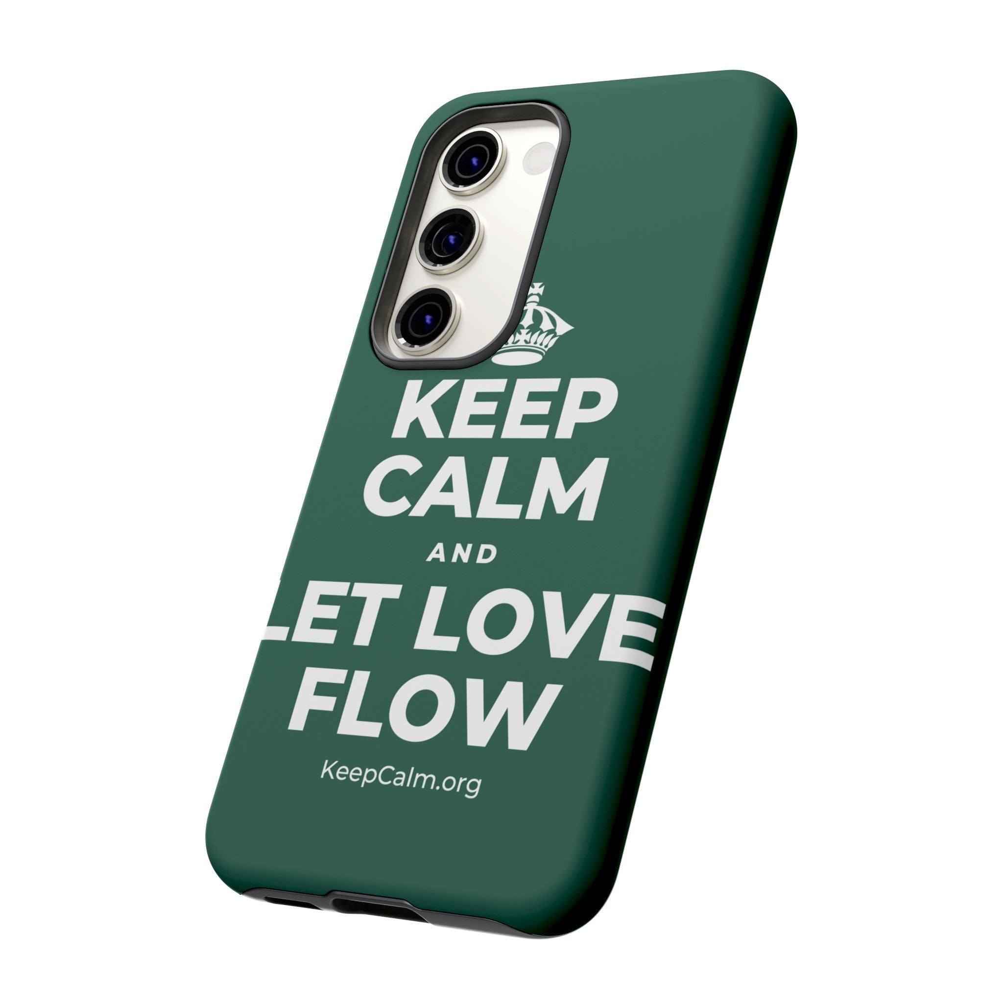 KEEP CALM AND LET LOVE FLOW Phone Case
