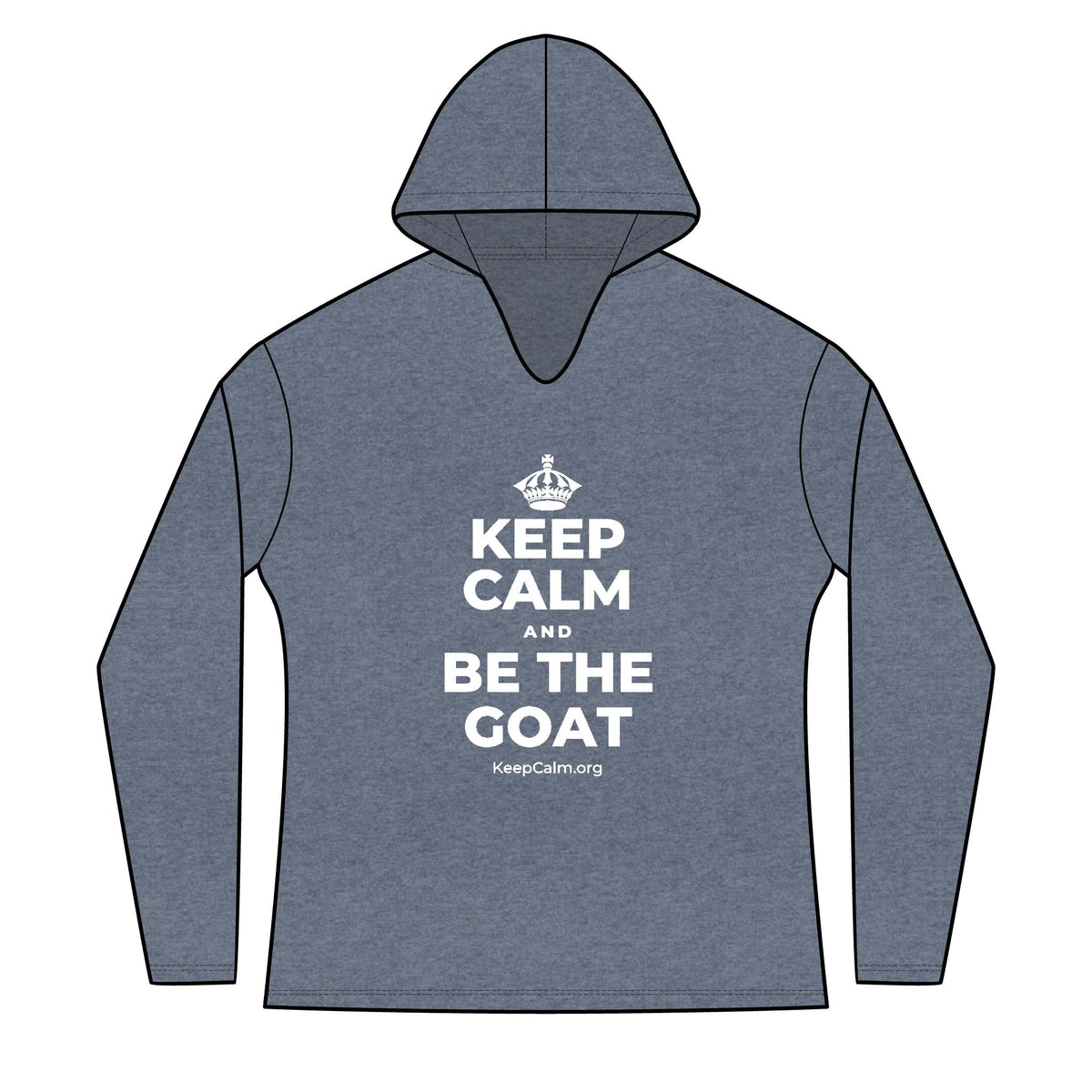 KEEP CALM AND BE THE GOAT Women's Long Sleeve Hoodie