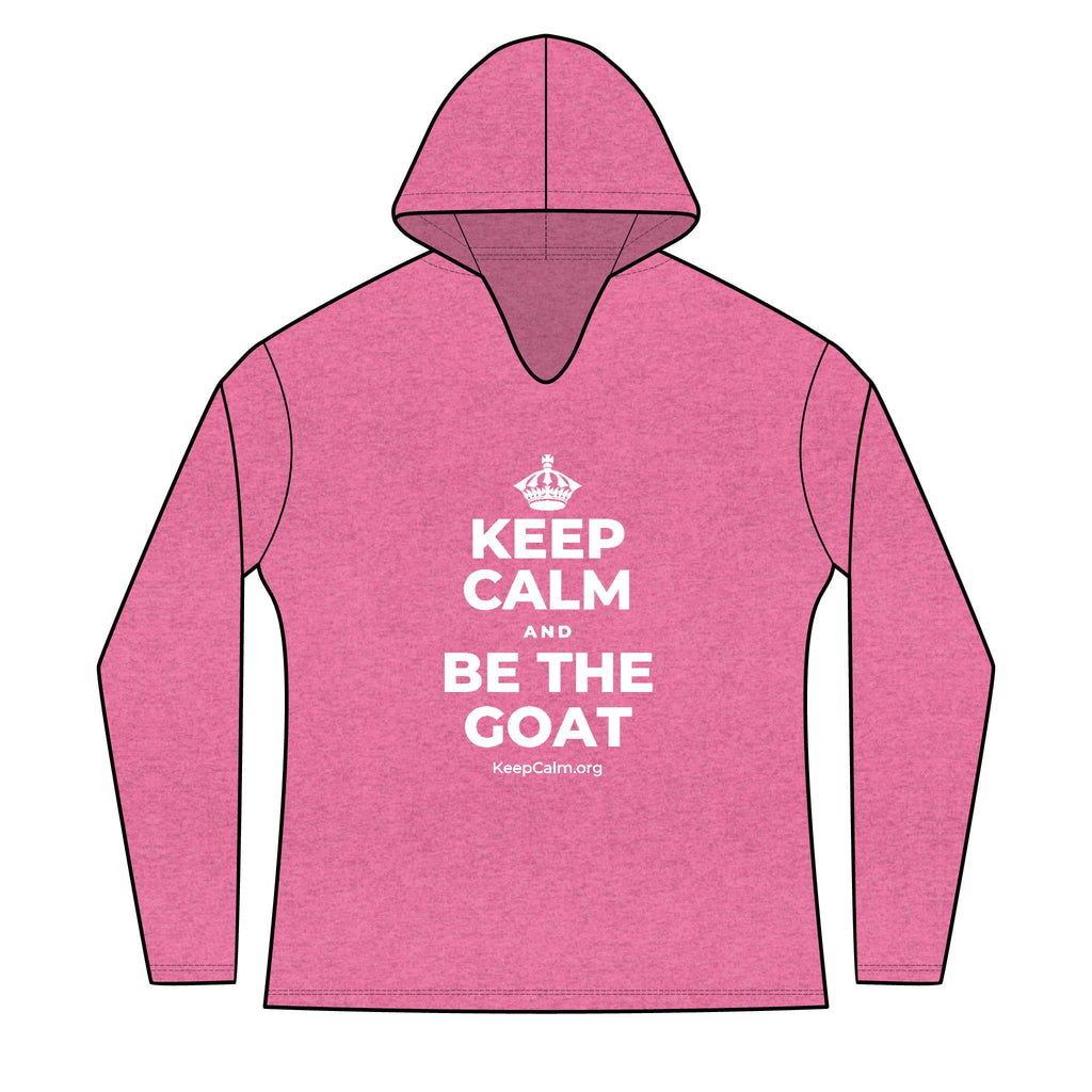KEEP CALM AND BE THE GOAT Women's Long Sleeve Hoodie