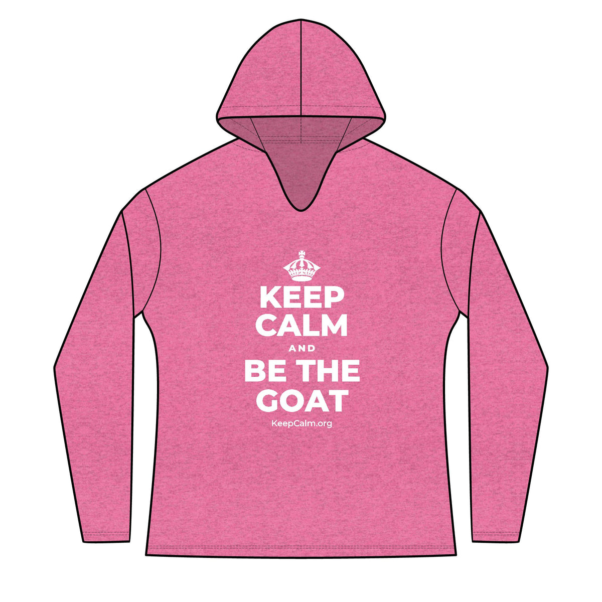 KEEP CALM AND BE THE GOAT Women's Long Sleeve Hoodie