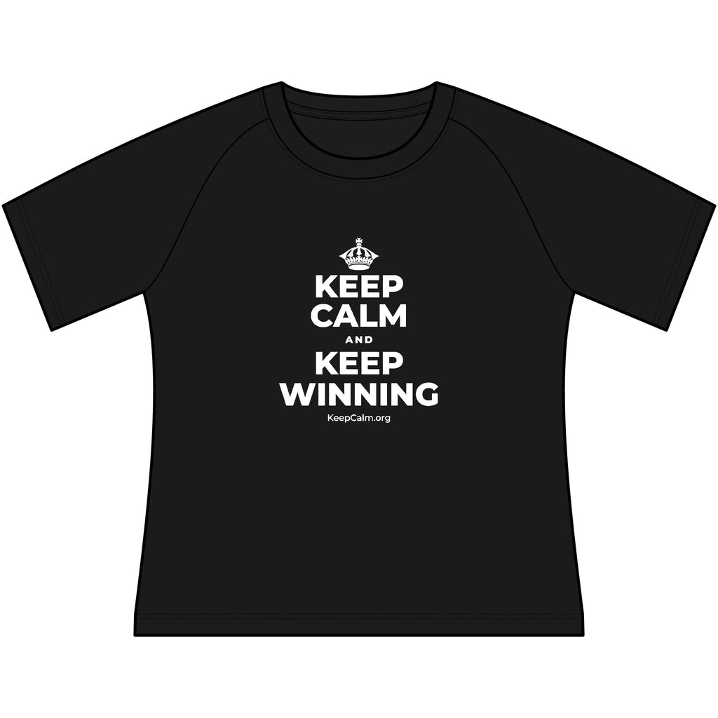 KEEP CALM AND KEEP WINNING Women's Raglan Tee