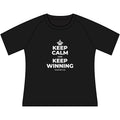 KEEP CALM AND KEEP WINNING Women's Raglan Tee