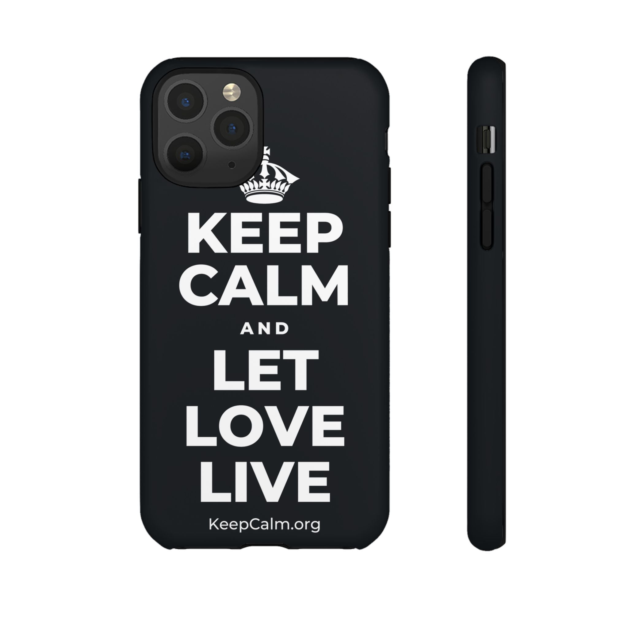 KEEP CALM AND LET LOVE LIVE Phone Case (Dark)