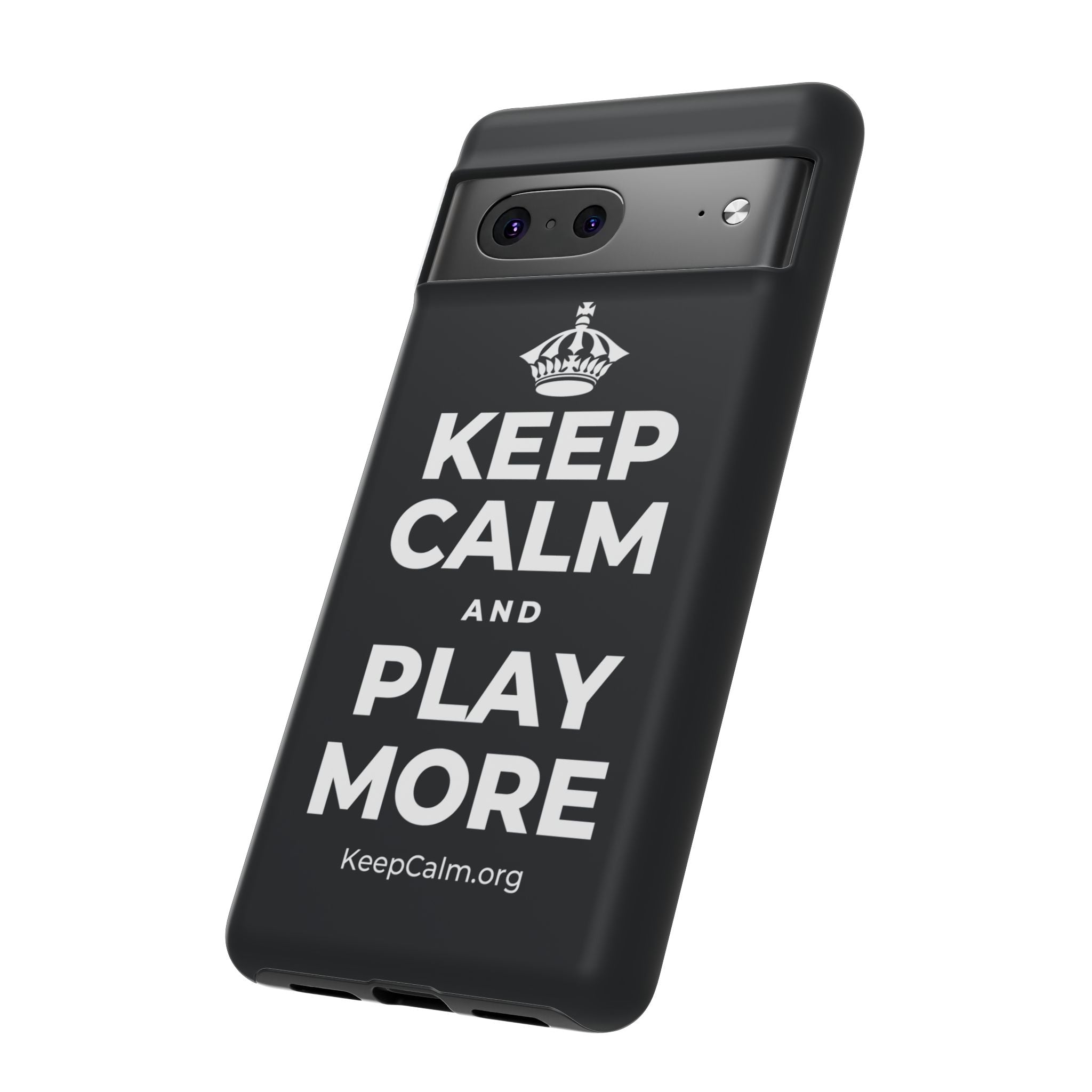 KEEP CALM AND PLAY MORE Phone Case (Dark)