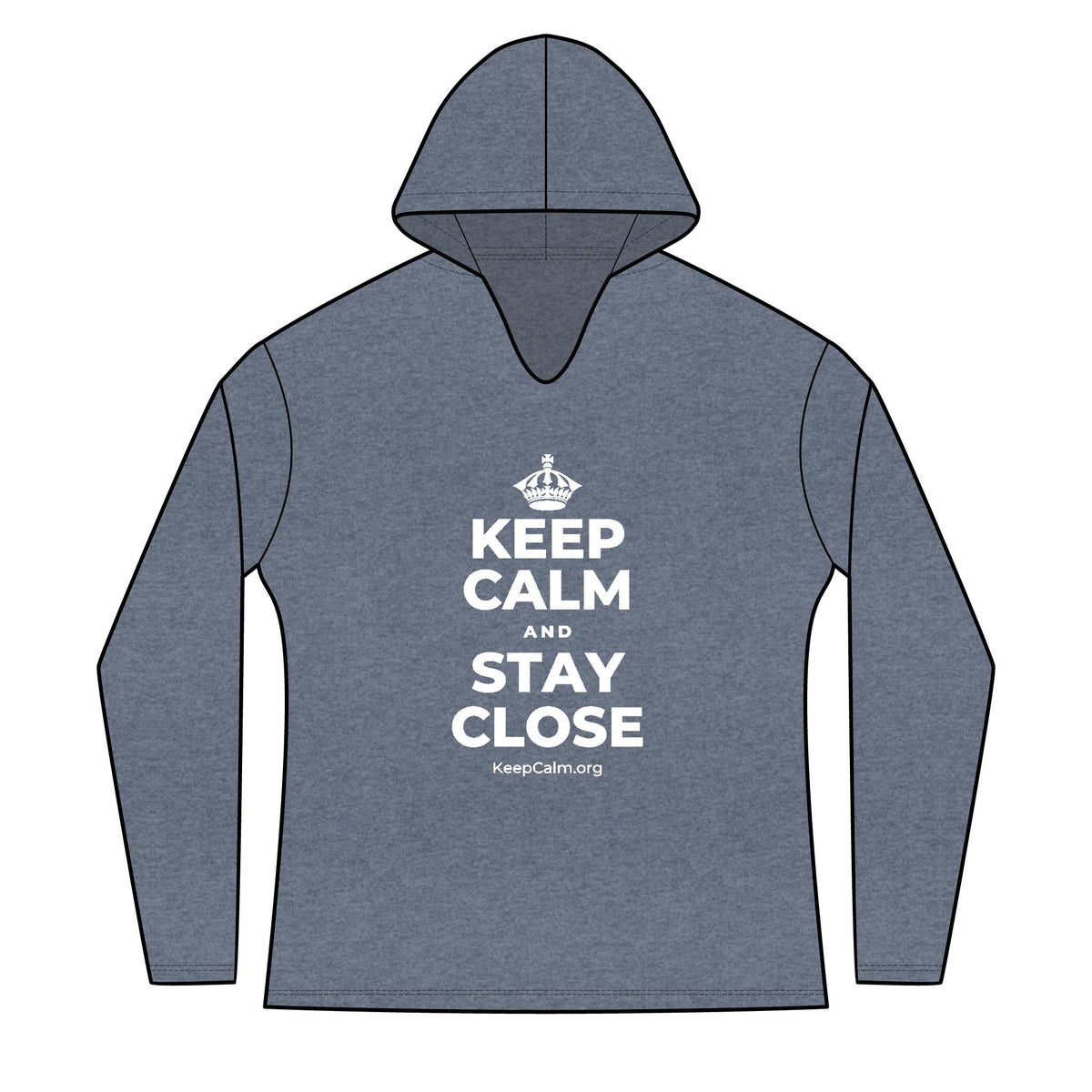 KEEP CALM AND STAY CLOSE Women's Long Sleeve Hoodie