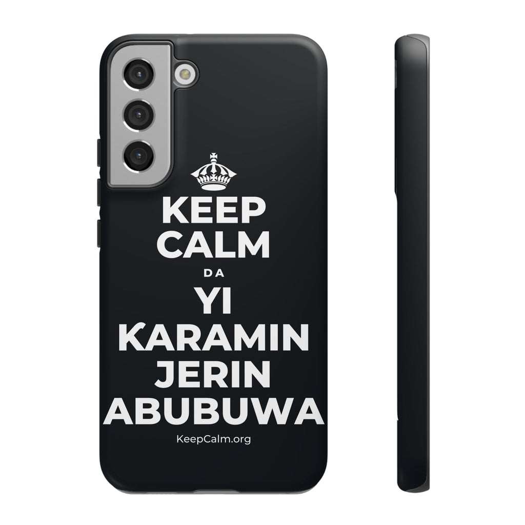 KEEP CALM DA YI ƘARAMIN JERIN ABUBUWA Phone Case (Dark)