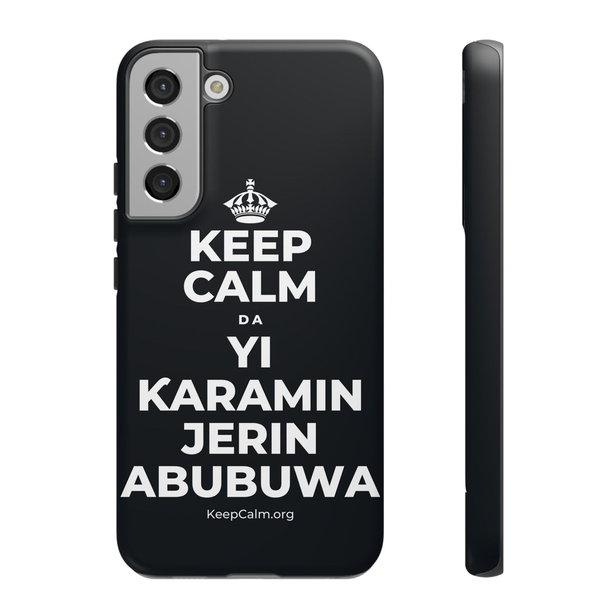 KEEP CALM DA YI ƘARAMIN JERIN ABUBUWA Phone Case (Dark)