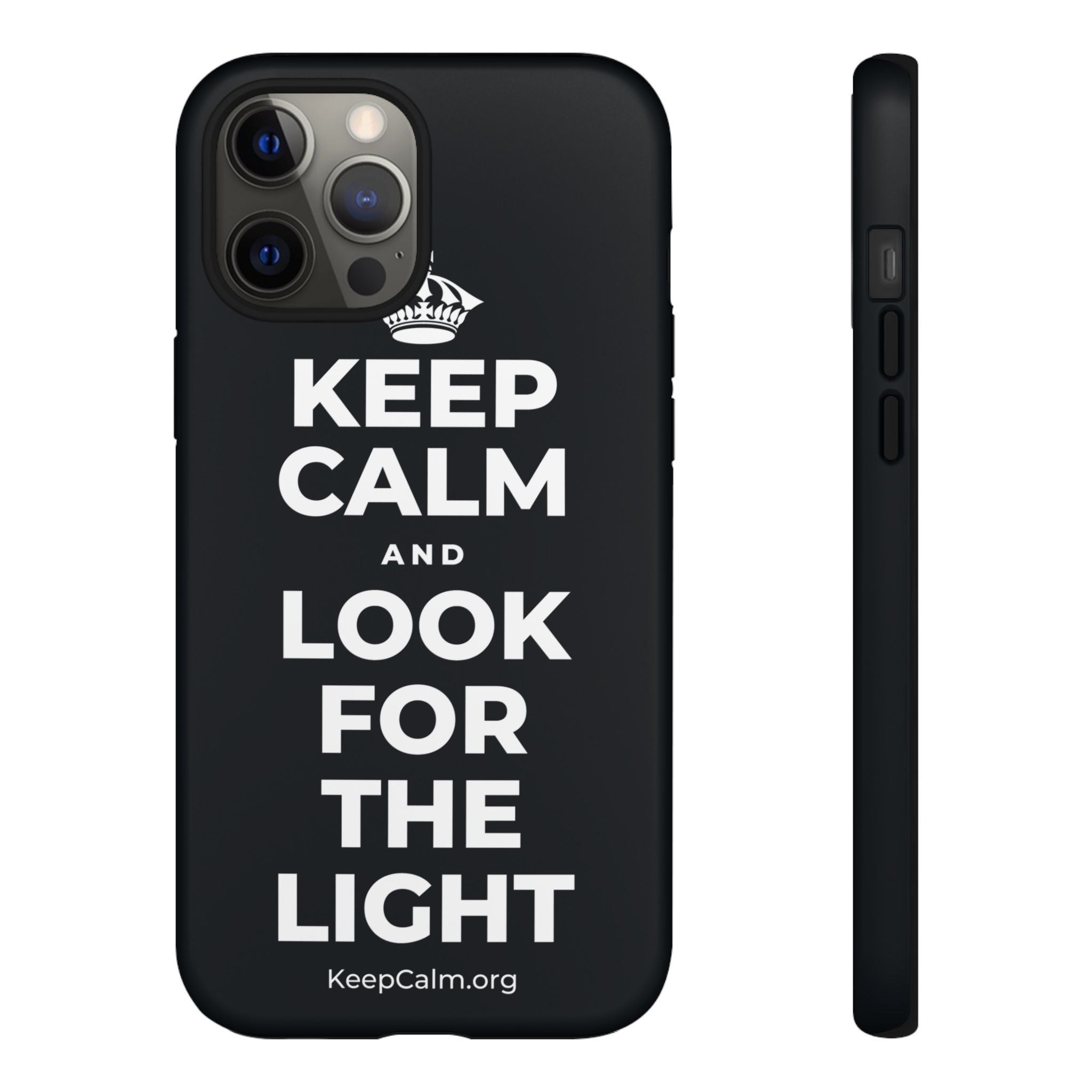KEEP CALM AND LOOK FOR THE LIGHT Phone Case (Dark)