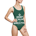 KEEP CALM AND BREATHE One-Piece Swimsuit