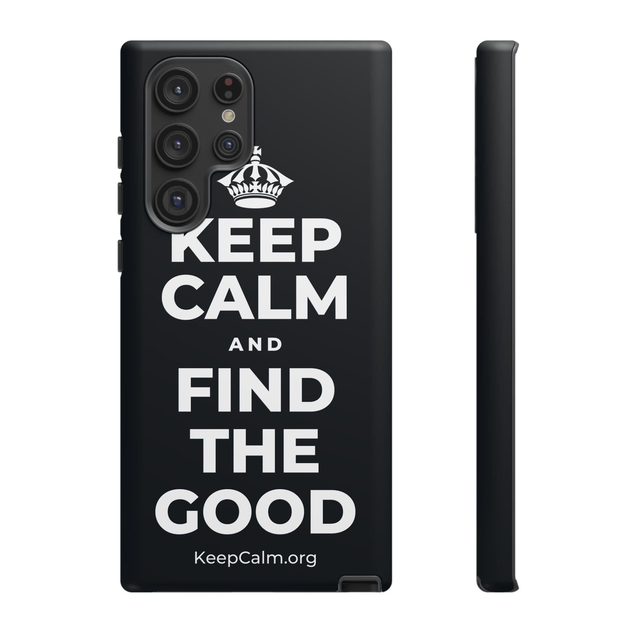 KEEP CALM AND FIND THE GOOD Phone Case (Dark)