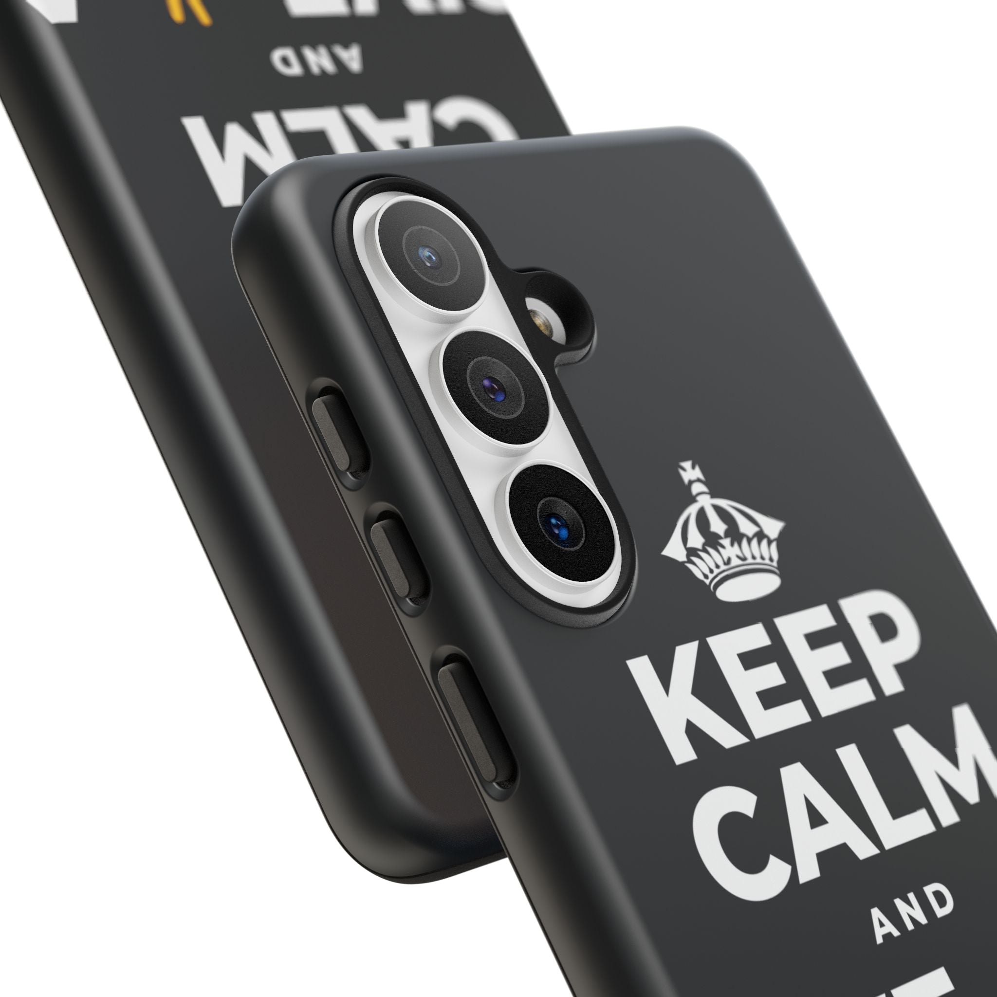 KEEP CALM AND GIVE ✌️ A CHANCE Phone Case (Dark)