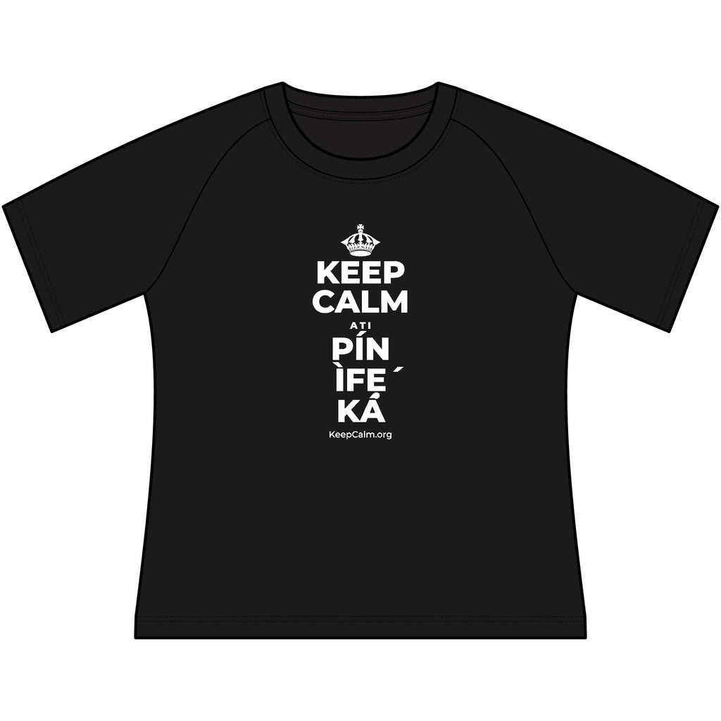 KEEP CALM ATI PÍN ÌFẸ́ KÁ Women's Raglan Tee