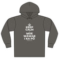 KEEP CALM A MOE WĀWAE I KA PŌ Organic Hoodie Tee