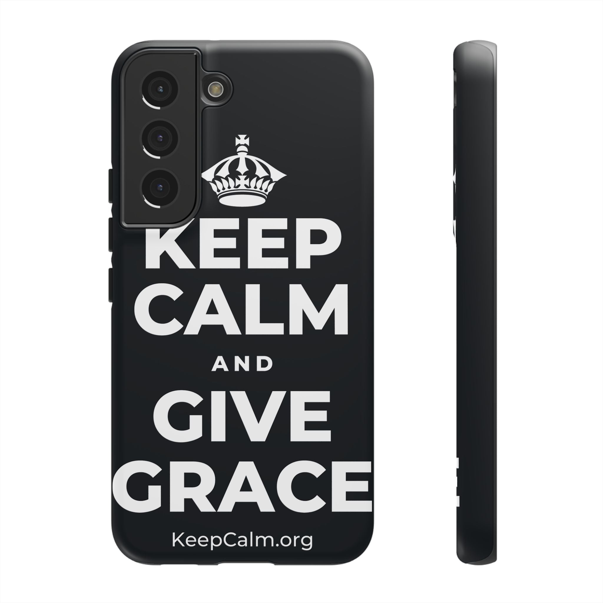 KEEP CALM AND GIVE GRACE Phone Case (Dark)