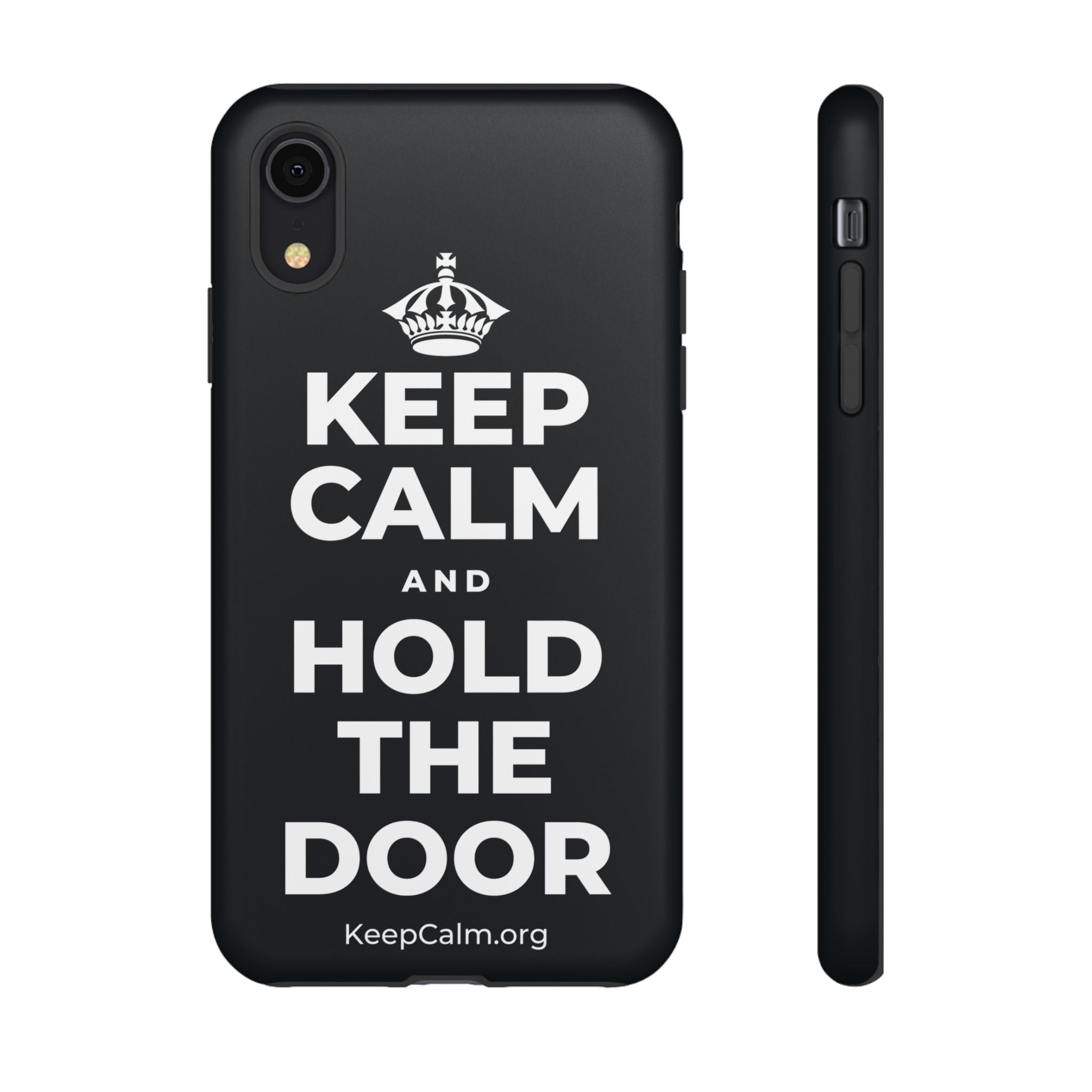 KEEP CALM AND HOLD THE DOOR Phone Case (Dark)