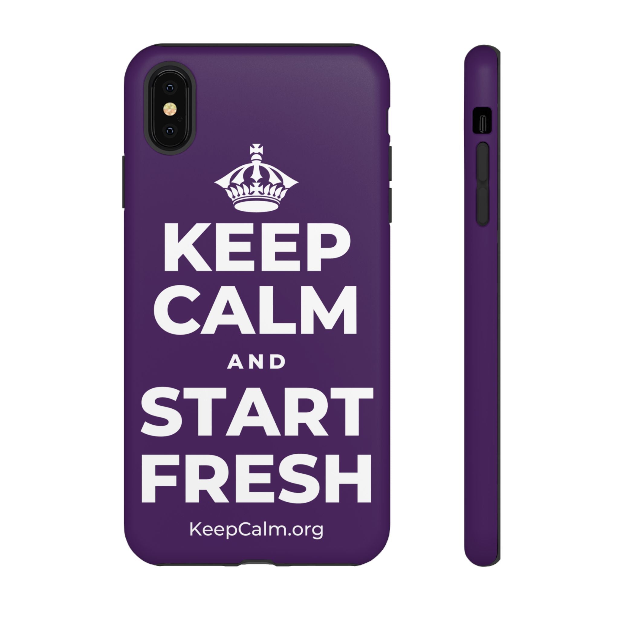 KEEP CALM AND START FRESH Phone Case
