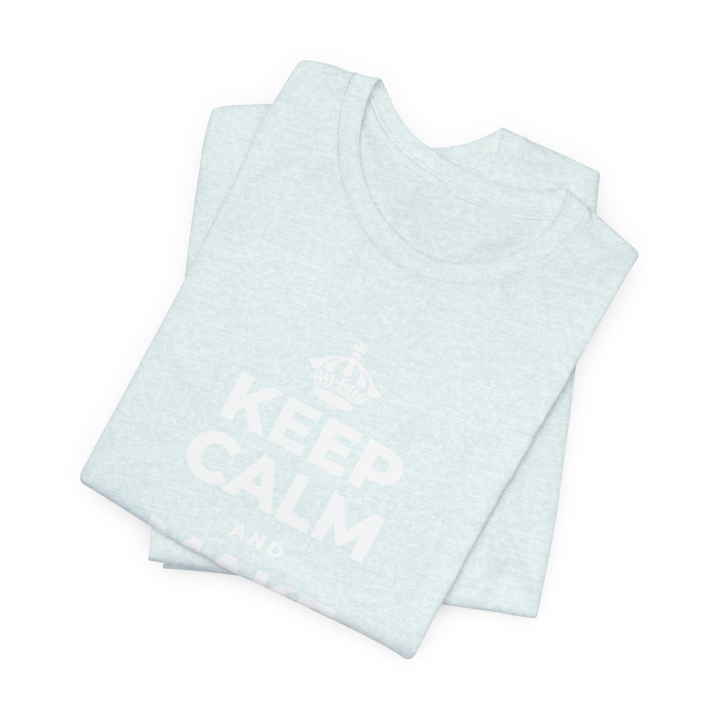 KEEP CALM AND MAKE SUNO MUSIC T-Shirt (Soft Cream–Heather Mauve)
