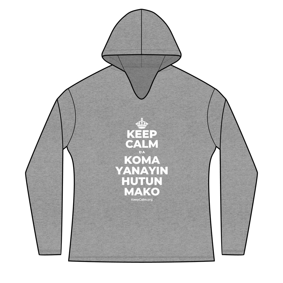 KEEP CALM DA KOMA YANAYIN HUTUN MAKO Women's Long Sleeve Hoodie
